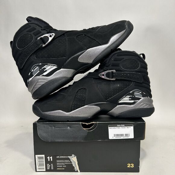 Nike Shoes Air Jordan 8 Retro VIII “Chrome” 2024 - Picture 3 of 9
